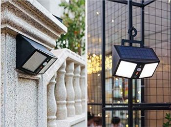 Solar Led Wall Lamp with Hook 